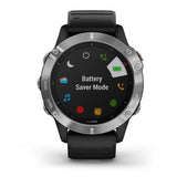 Garmin fenix 6 Multisport GPS Smartwatch (Silver with Black Band)