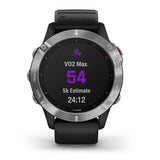 Garmin fenix 6 Multisport GPS Smartwatch (Silver with Black Band)