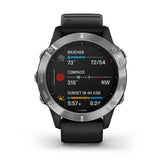 Garmin fenix 6 Multisport GPS Smartwatch (Silver with Black Band)
