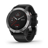 Garmin fenix 6 Multisport GPS Smartwatch (Silver with Black Band)
