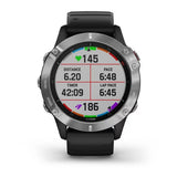 Garmin fenix 6 Multisport GPS Smartwatch (Silver with Black Band)