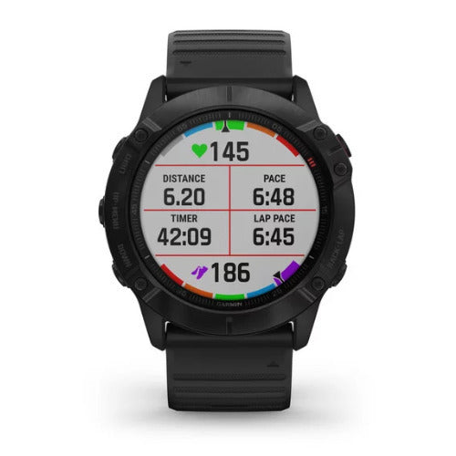 Garmin fenix 6 Pro Multisport GPS Smartwatch (Black with Black Band)