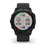 Garmin fenix 6 Pro Multisport GPS Smartwatch (Black with Black Band)