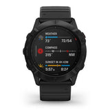 Garmin fenix 6 Pro Multisport GPS Smartwatch (Black with Black Band)