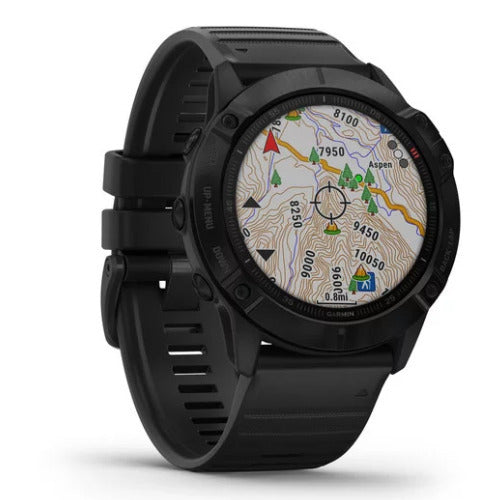 Garmin fenix 6 Pro Multisport GPS Smartwatch (Black with Black Band)