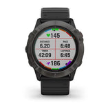Garmin fenix 6X Pro Solar GPS Smartwatch (Titanium Carbon Gray DLC/Black Band)