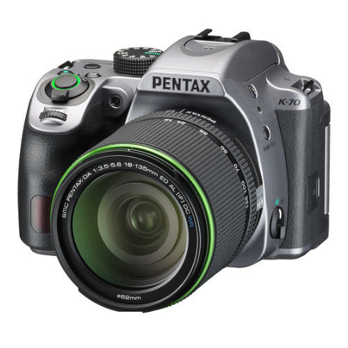 Pentax K-70 DSLR Camera with 18-135mm Lens (Silver)