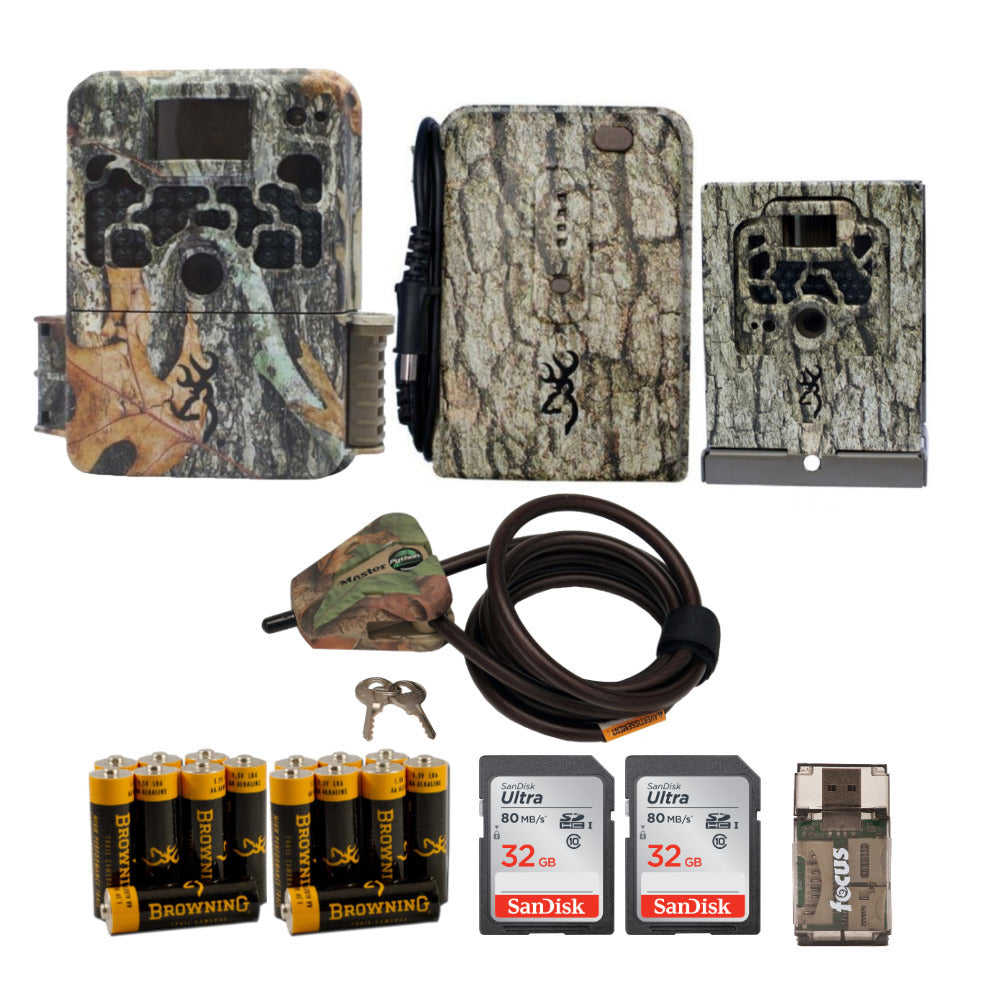 Browning Trail Cameras 16 MP Strike Force Extreme Game Cam Bundle w/ Accessories