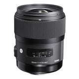 Sigma 35mm f/1.4 DG HSM ART Lens for Nikon with USB Dock and 64GB SD Card Bundle