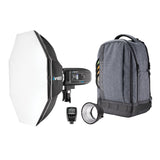 Westcott FJ400 Strobe 1-Light Backpack Kit with FJ-X2m Wireless Trigger and Rapid Box Switch Octa-S