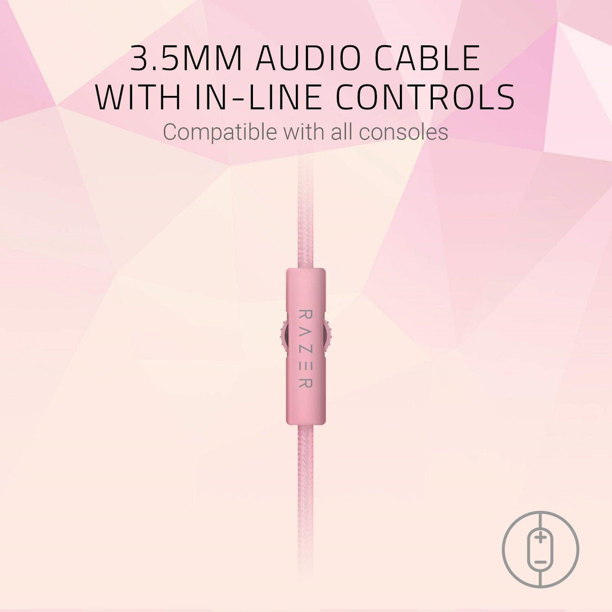 Razer Kraken Quartz Edition Wired Stereo Gaming Headset, Quartz Pink (Certified Refurbished)
