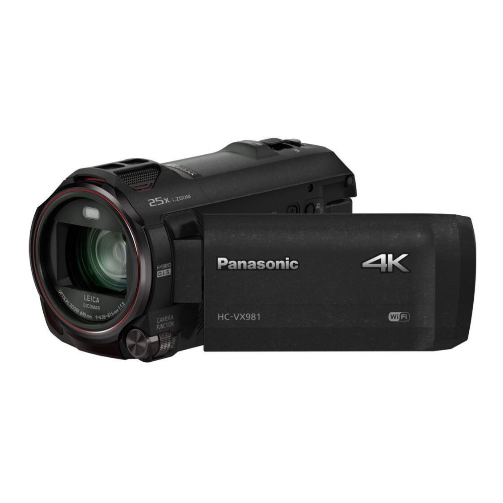Panasonic HC-VX981K 4K Ultra HD Camcorder with 64GB SDXC Card and Accessory bundle