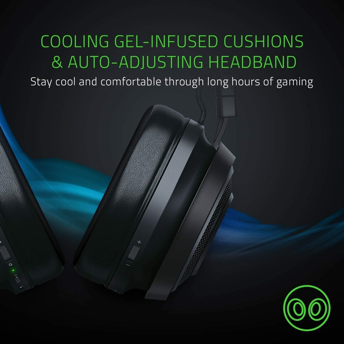 Razer Nari Ultimate Wireless THX Spatial Audio Gaming Headset with Razer Hypersense for PC and PS4