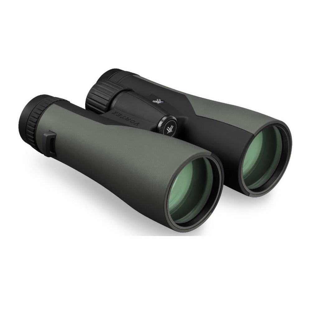 Vortex 12x50 Crossfire Roof Prism Binoculars with Glasspak Harness and Accessory Bundle