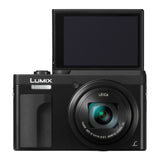 Panasonic LUMIX DC-ZS70 20.3MP 4K Digital Camera (Black) with Memory Card and Dual Charger Bundle