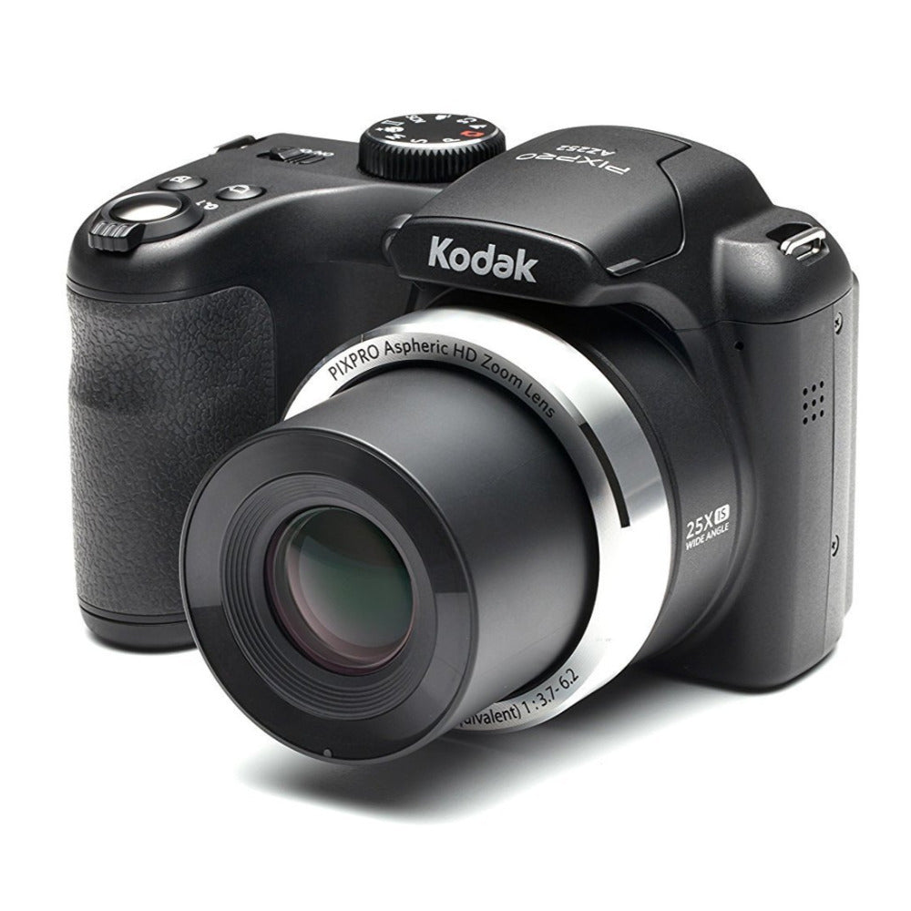Kodak PIXPRO AZ252 16MP Digital Camera (Black) with 32GB SD Card and Case