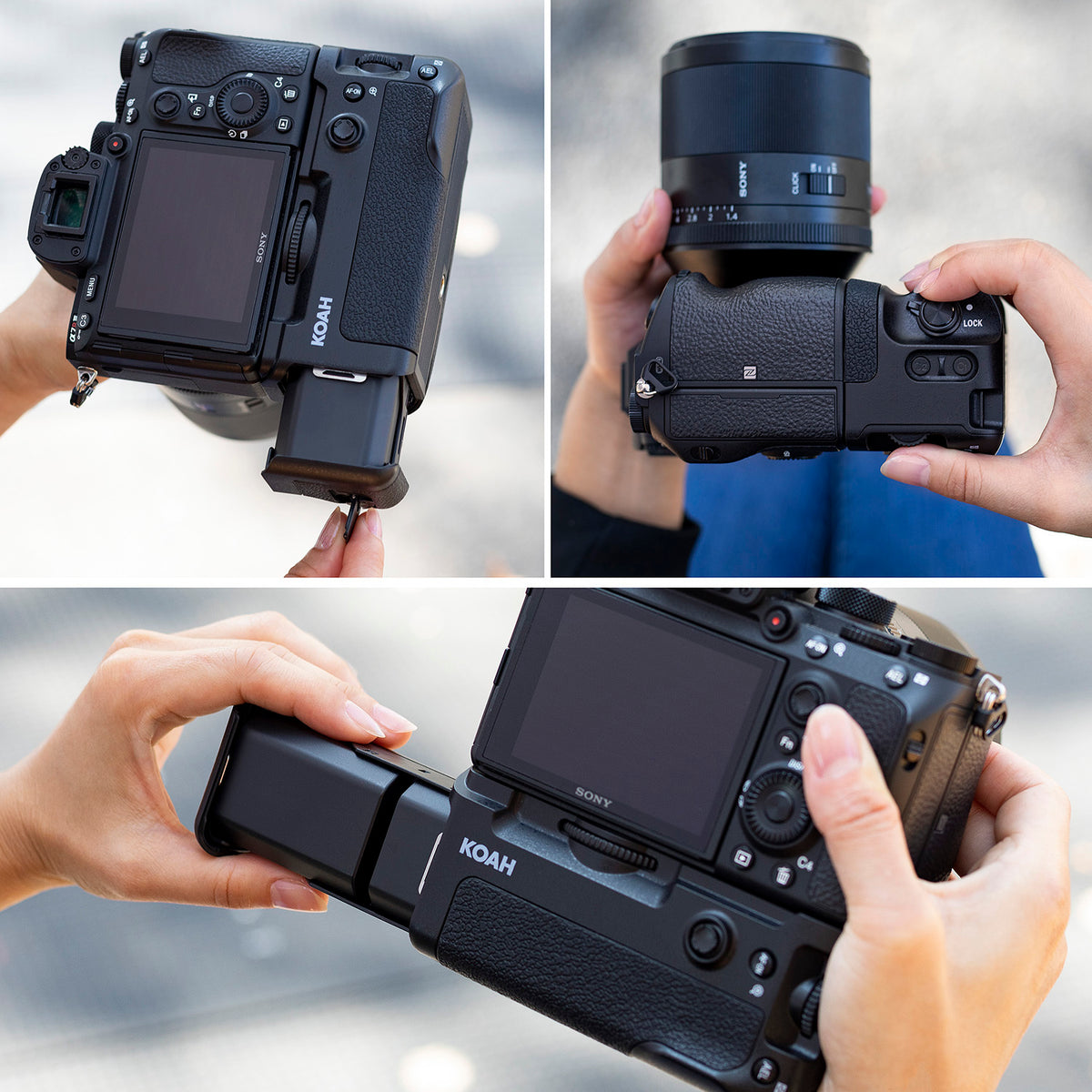 Koah Battery Grip for Sony a9, a7 r III and a7 III Camera