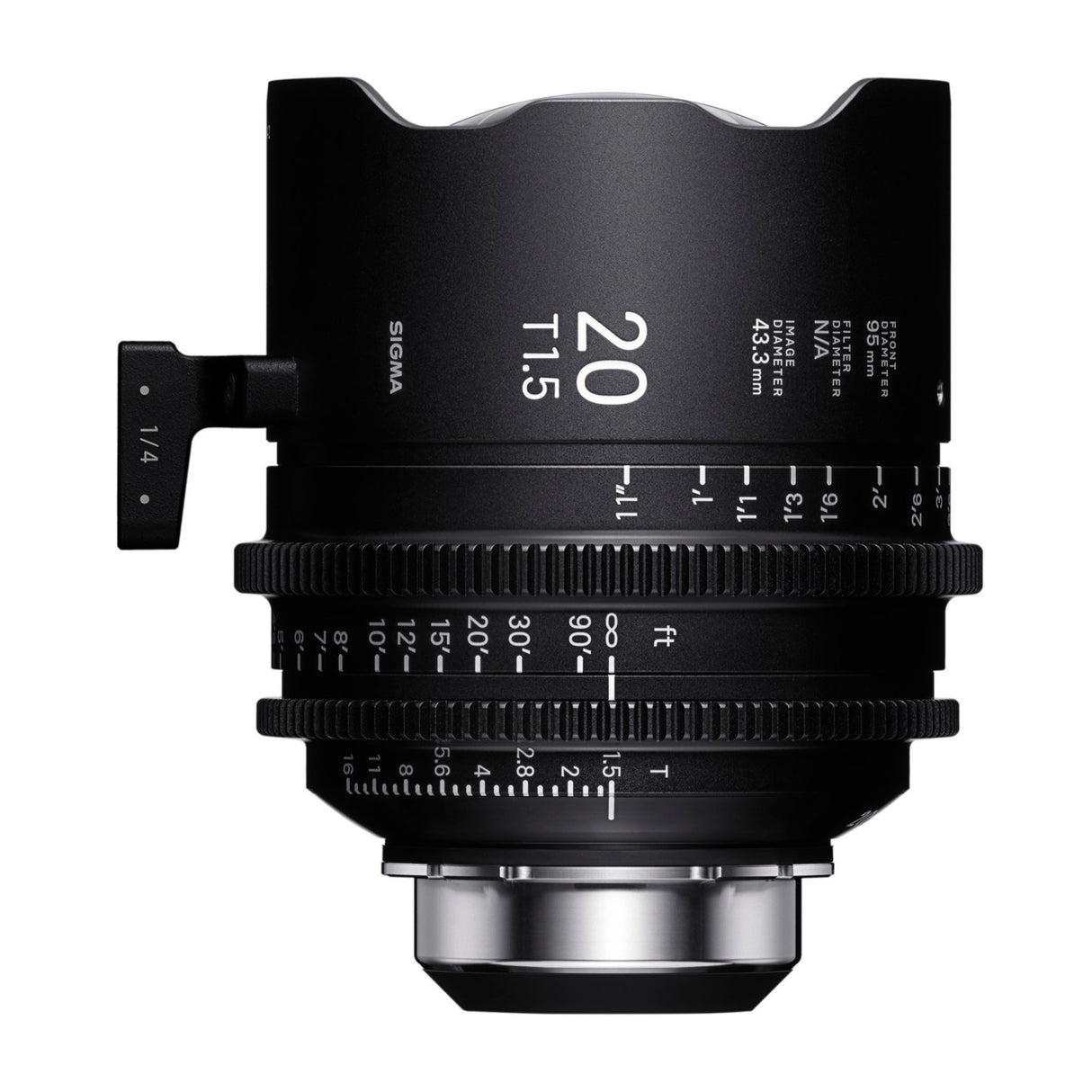 Sigma 20mm T1.5 FF Prime /i Technology-Compatible PL Mount Lens (Feet Markings)