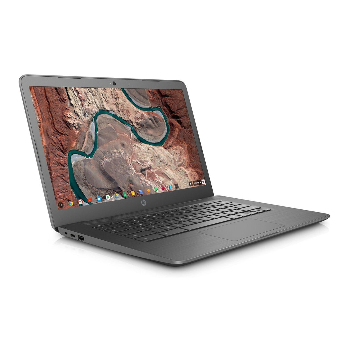 HP 14-CA 14-inch Full HD WLED Intel Celeron 4GB 64GB eMMC Chromebook Bundle
