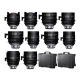 Sigma FF Classic Prime Line 10-Lens Kit (Feet Markings) with Two Hard Cases