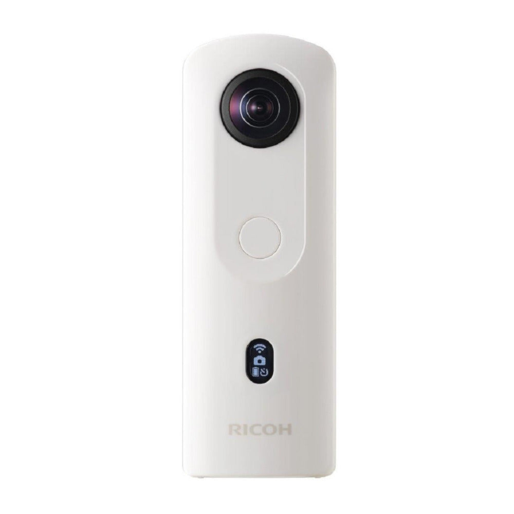 Ricoh Theta SC2 360-Degree 4K Spherical VR Camera (White) with Flexible 10-Inch Spider Tripod