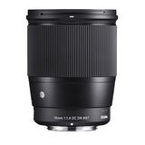 Sigma 16mm f/1.4 DC DN Contemporary Lens for Sony with Accessory Bundle