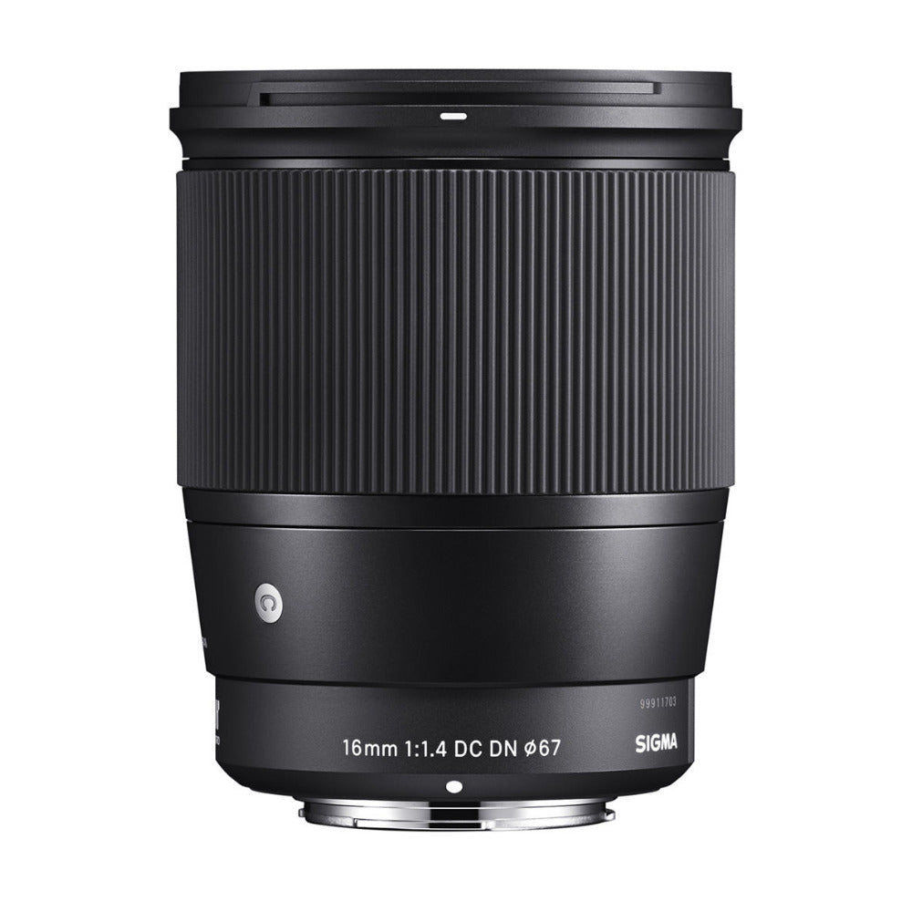 Sigma 16mm f/1.4 DC DN Contemporary Lens for Sony with Accessory Bundle