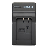 Koah Rechargeable Lithium-Ion Battery Pack for Sony NP-BX1 with Focus Camera QC-105 Battery Charger