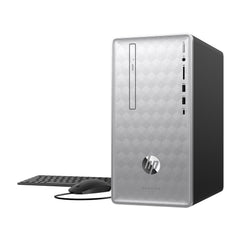 HP Pavilion 590p Desktop PC, 9th Gen Intel Core i5-9400, 8GB RAM, 1TB HDD + 128GB SSD, Windows 10 Home (Certified Refurbished)
