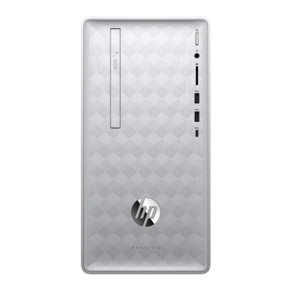 HP Pavilion 590p Desktop PC, 9th Gen Intel Core i5-9400, 8GB RAM, 1TB HDD + 128GB SSD, Windows 10 Home (Certified Refurbished)