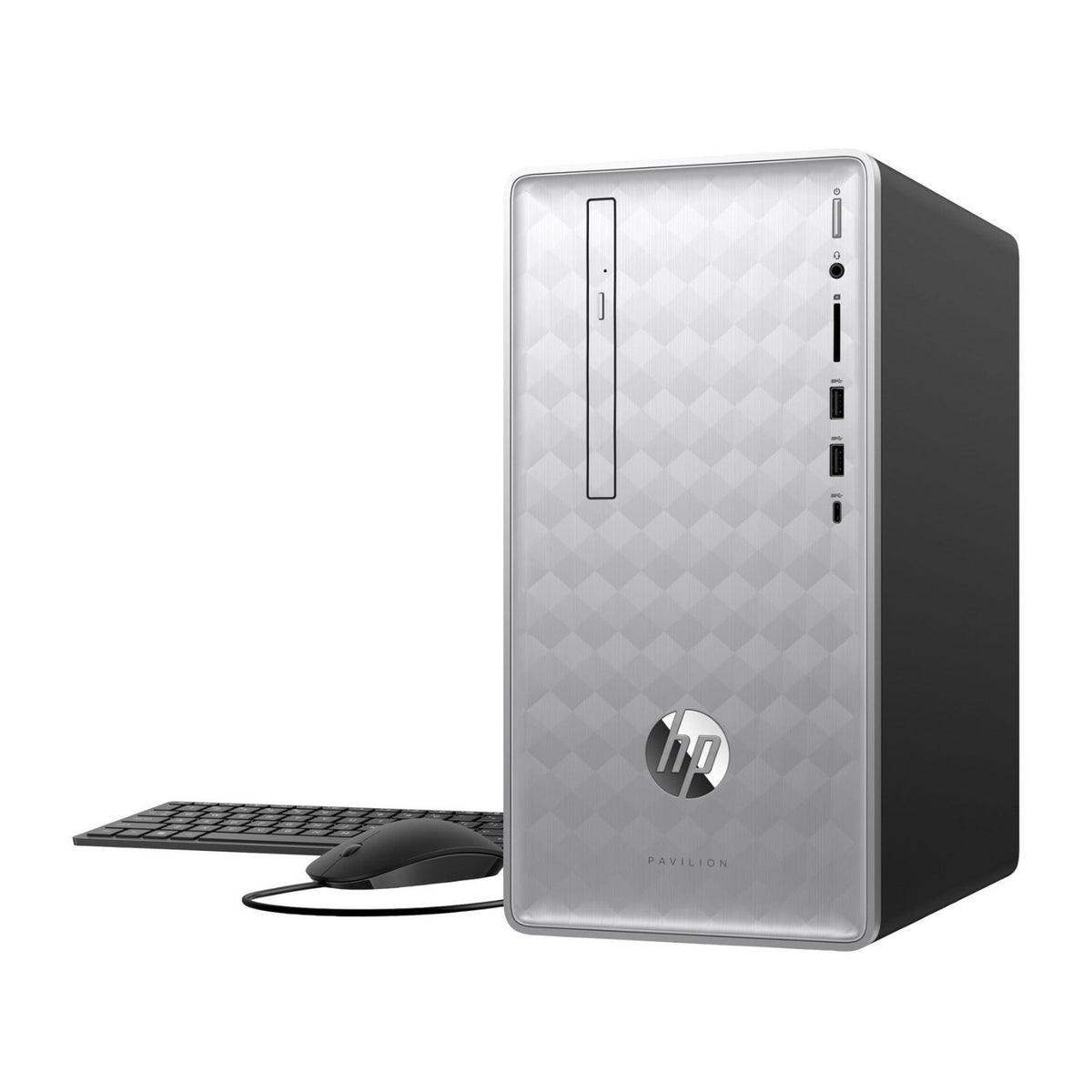 HP Pavilion 590 Desktop PC, Intel Core i7-8700, 12GB RAM, 1TB HDD, AMD Radeon RX 550 2GB (Certified Refurbished)