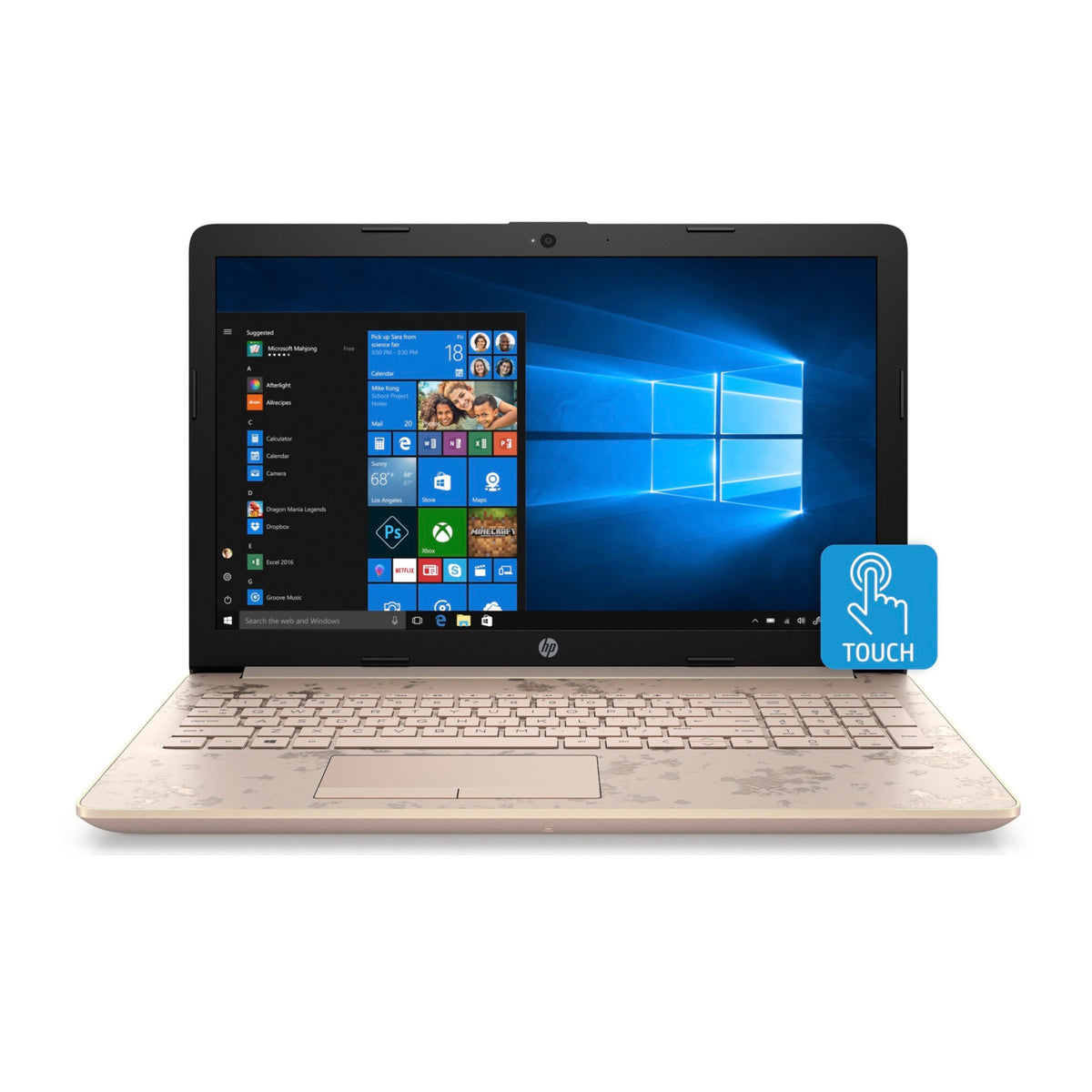 HP 15-da1500 Laptop, 15.6" Touch, Intel Core i5-8250U, 8GB RAM, 1TB HDD + 16GB Optane (Certified Refurbished)
