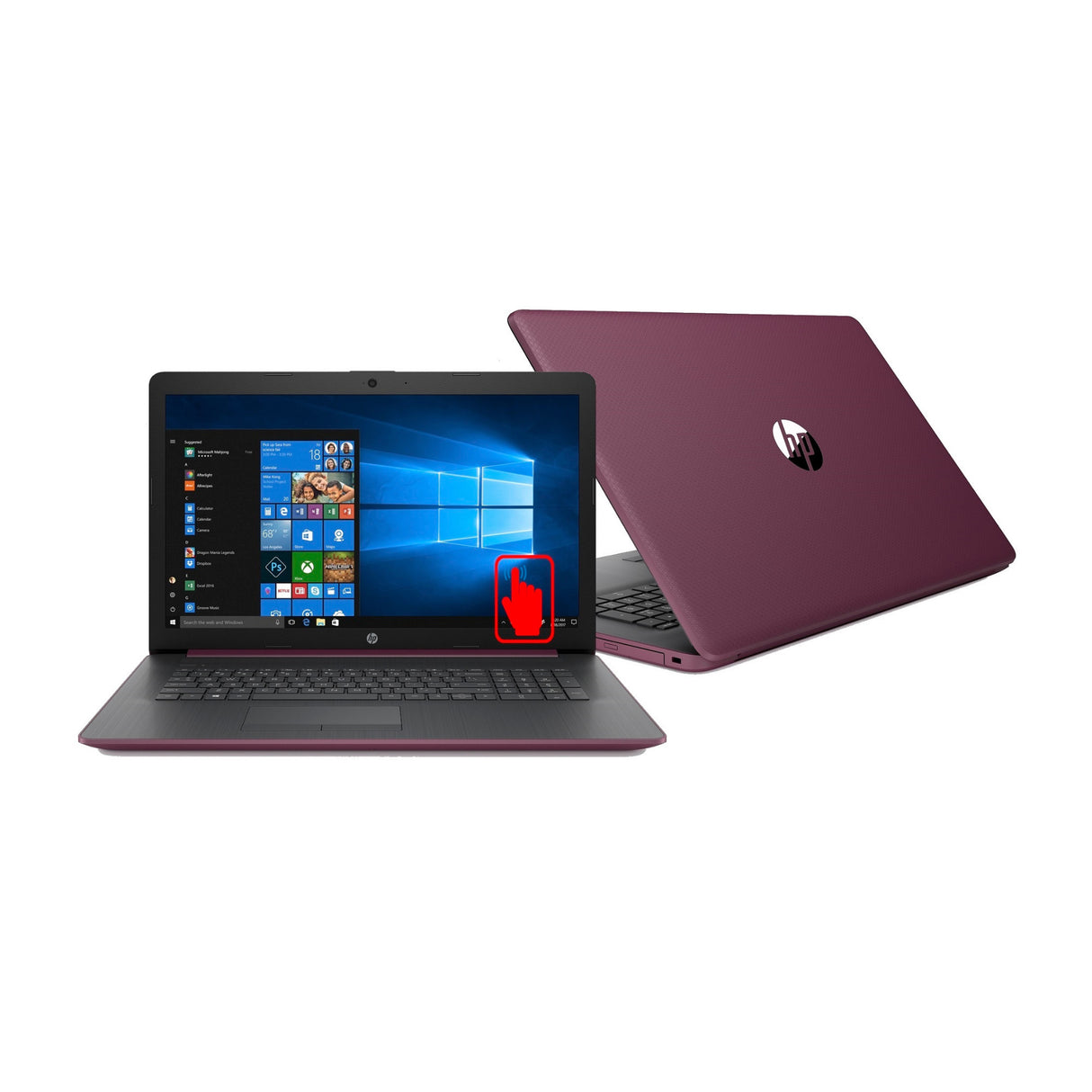 HP 17-by0026ds Intel Pentium Gold 8GB 1TB HDD 17.3-inch Touch WLED Laptop with Microsoft Office 365 (1Year)