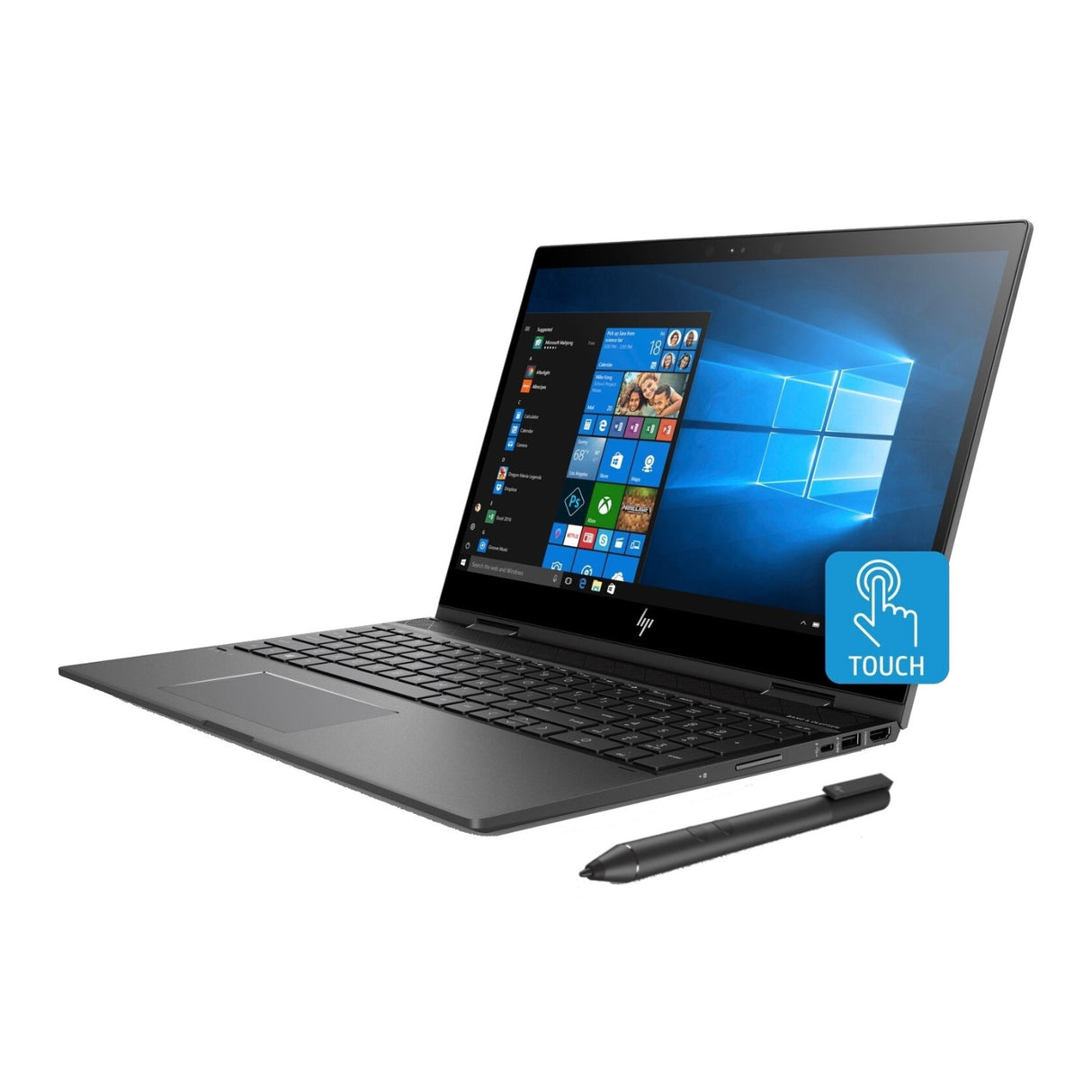 HP Envy x360 15.6-in Full HD Touch WLED AMD Ryzen 5 2500 Quad-Core 8GB 256GB SSD Convertible Laptop