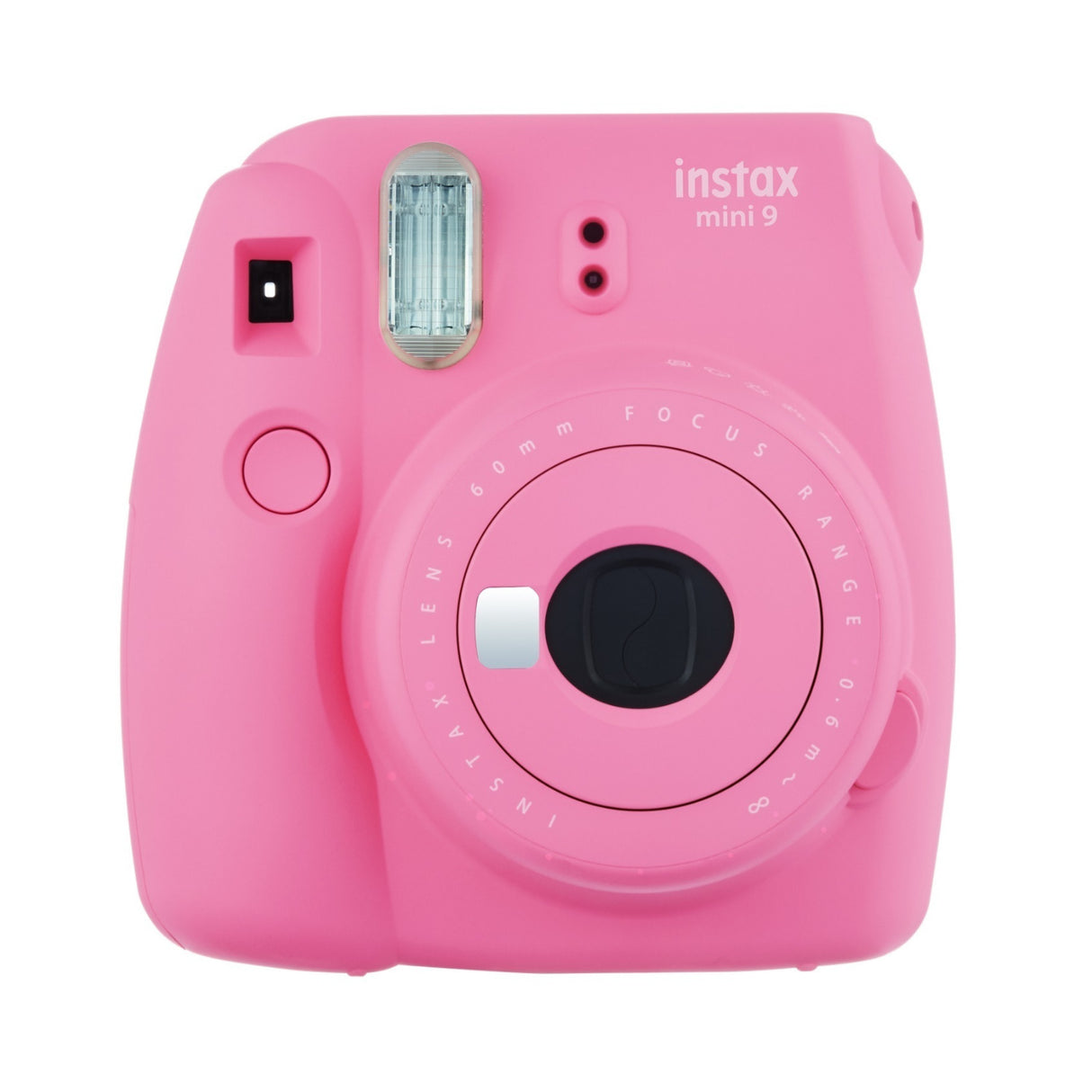 Fujifilm instax Mini 9 Instant Camera (Flamingo Pink) with Mini Twin Film Pack (20 Exposures) Bundle