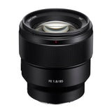 Sony FE 85mm f/1.8 Prime E-Mount Lens with Software Suite and Cleaning Kit and 64GB SD Card Bundle