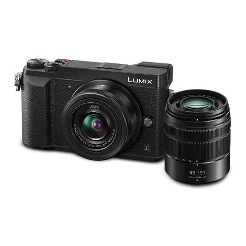 Panasonic LUMIX GX85 Mirrorless Camera with 12-32mm and 45-150mm Lenses (Black)