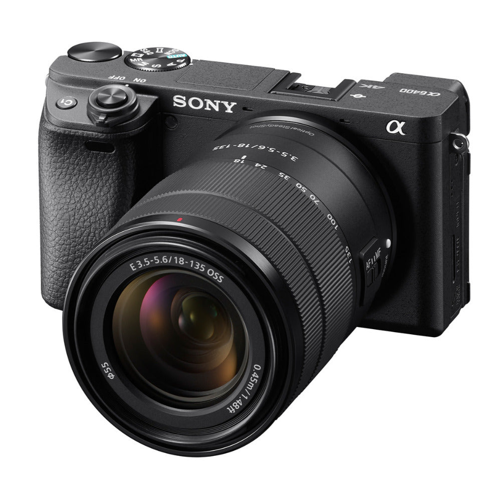 Sony a6400 Mirrorless Digital Camera with 18-135mm and 55-210mm Lens Bundle