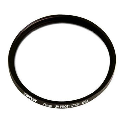 Tiffen 77mm UV Protector Lens Filter w/ Focus Lens Cleaning Brush