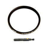 Tiffen 37mm UV Protector Lens Filter with Lens Cleaning Brush Tool Bundle