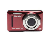 Kodak PIXPRO Friendly Zoom FZ53 (Red) with 16GB Memory Card Bundle