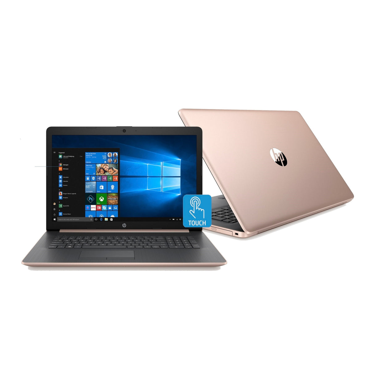 HP 15-DB1007 15.6-inch Touch WLED Laptop AMD Ryzen 5 3500U Quad Core Processor 8GB 1TB HDD Win 10 Home (Pale Rose Gold)