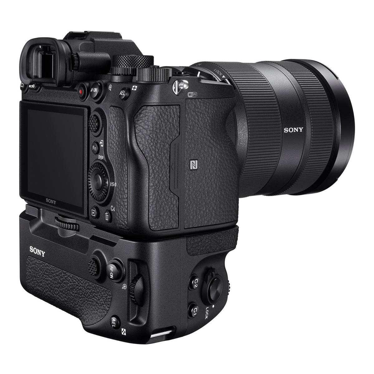 Sony Vertical Grip for Alpha a7R IV Camera with Battery, Dual Charger, and 128GB Memory Card