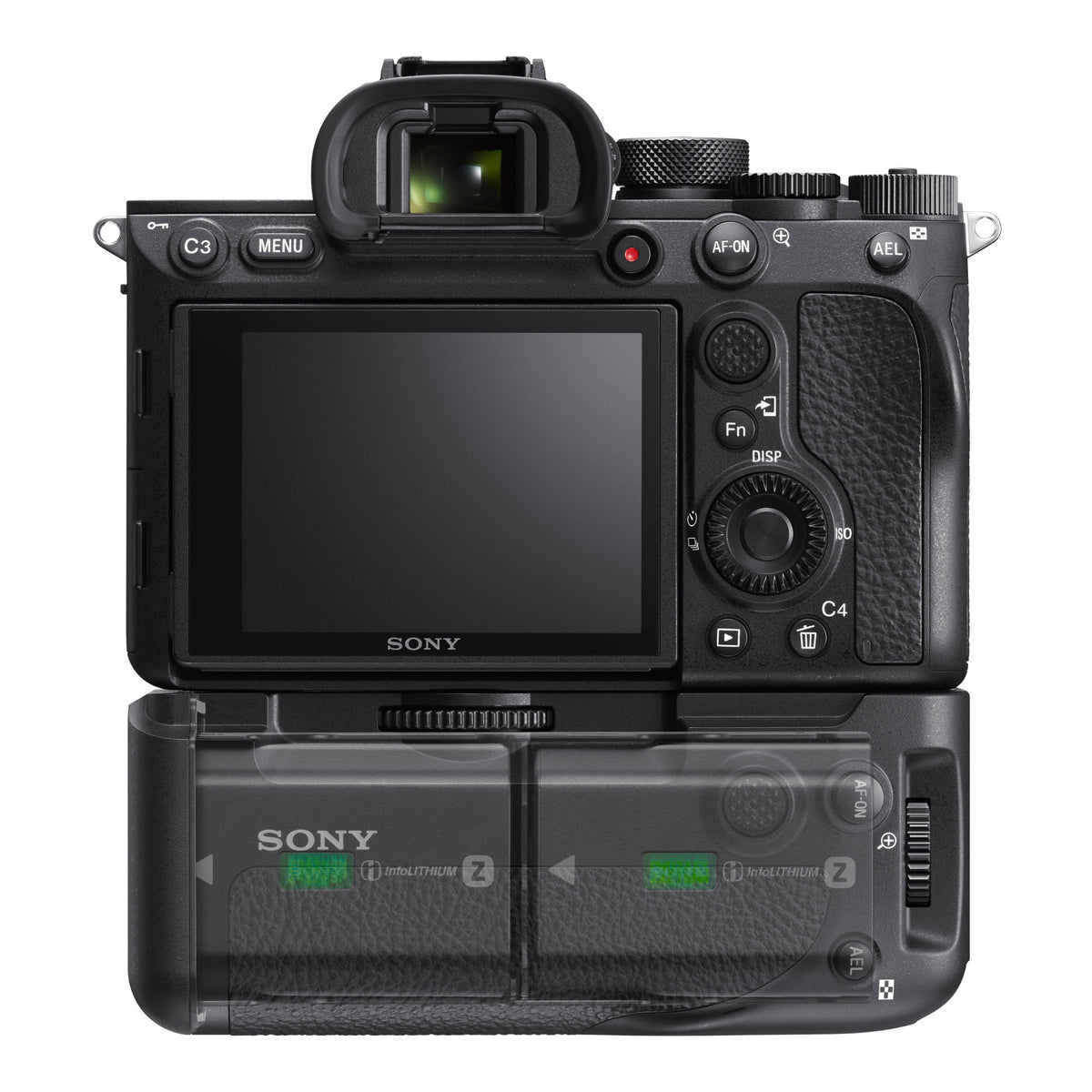 Sony Vertical Grip for Alpha a7R IV Camera with Battery, Dual Charger, and 128GB Memory Card