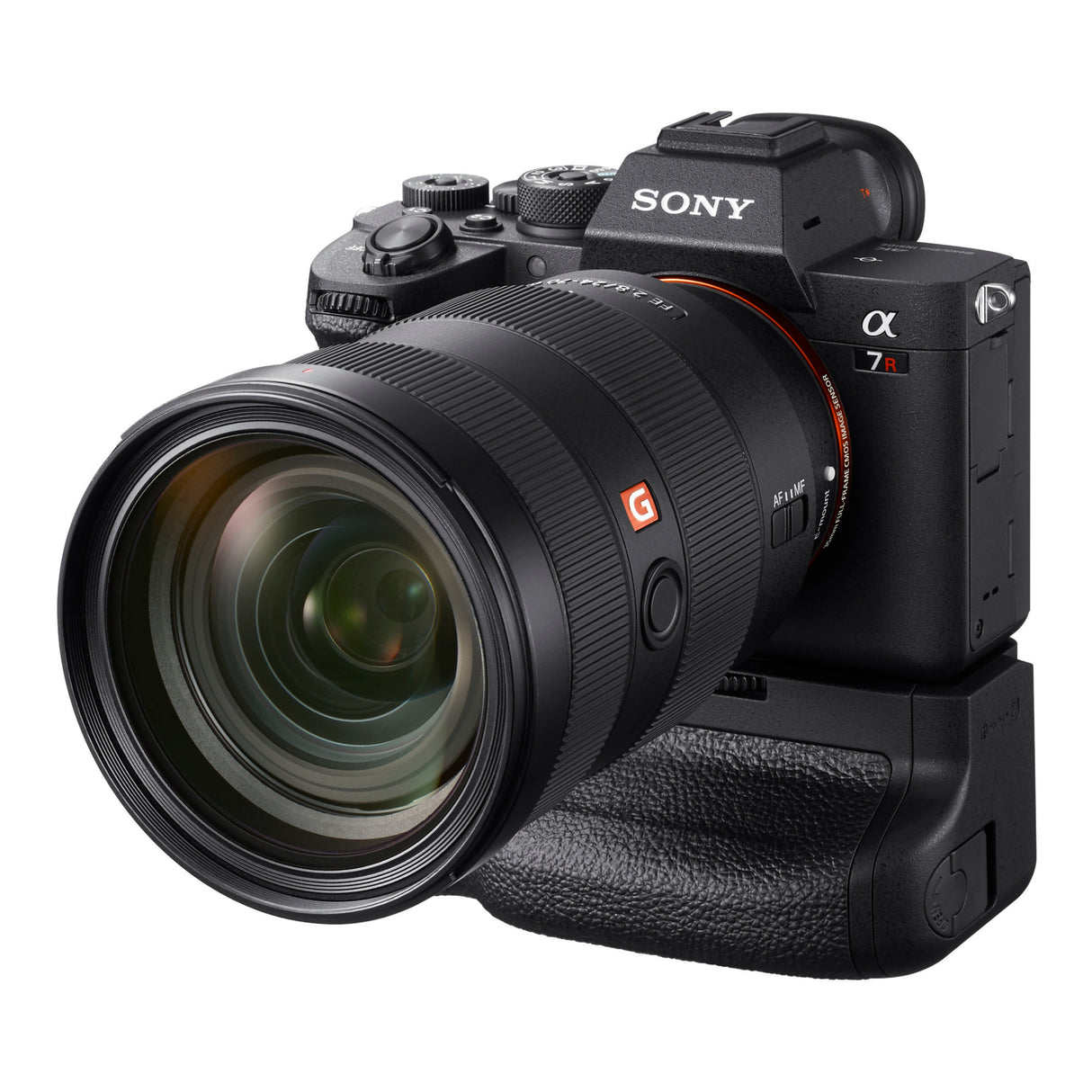 Sony Vertical Grip for Alpha a7R IV Camera with Battery, Dual Charger, and 128GB SD Card