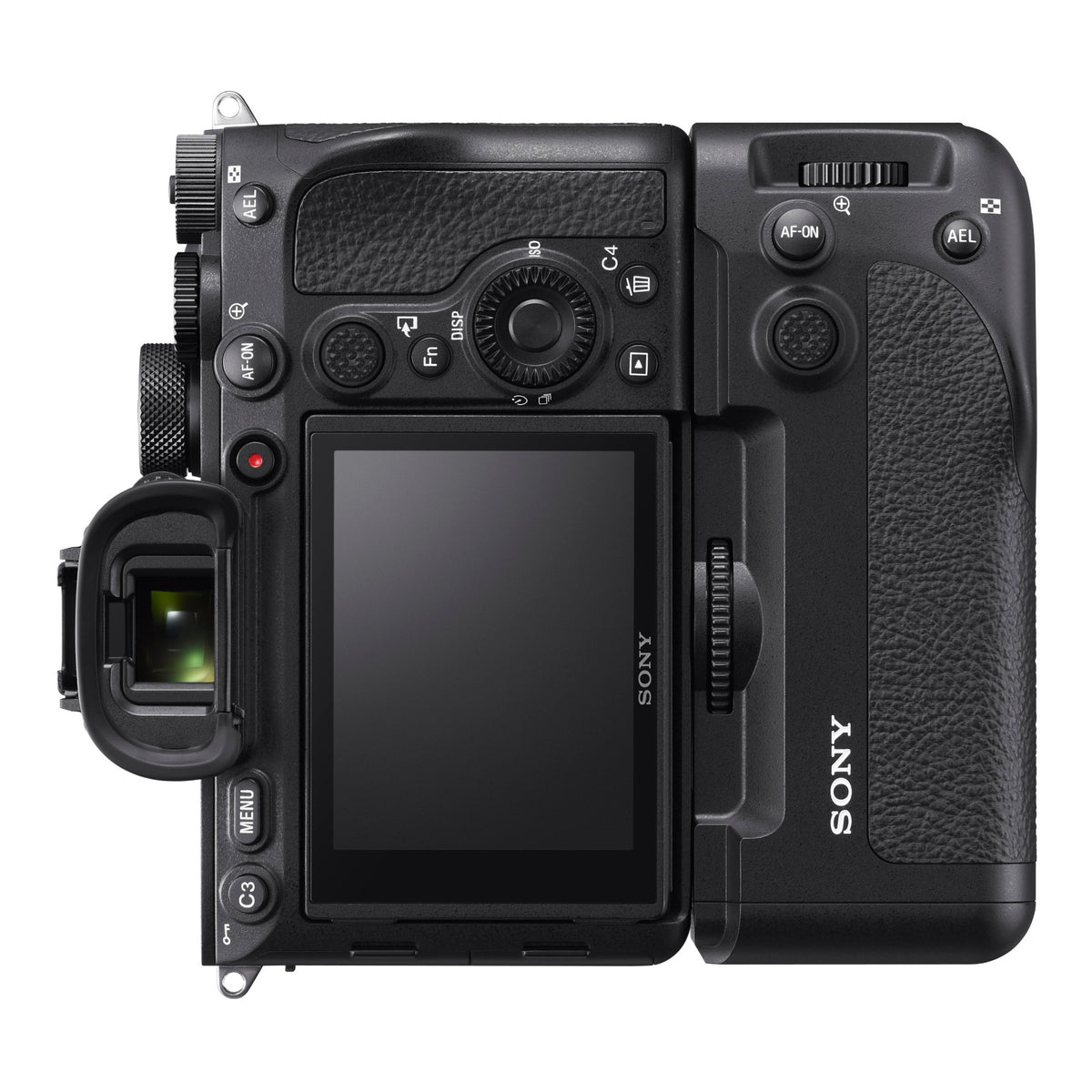 Sony Vertical Grip for Alpha a7R IV Camera with Battery, Dual Charger, and 128GB SD Card
