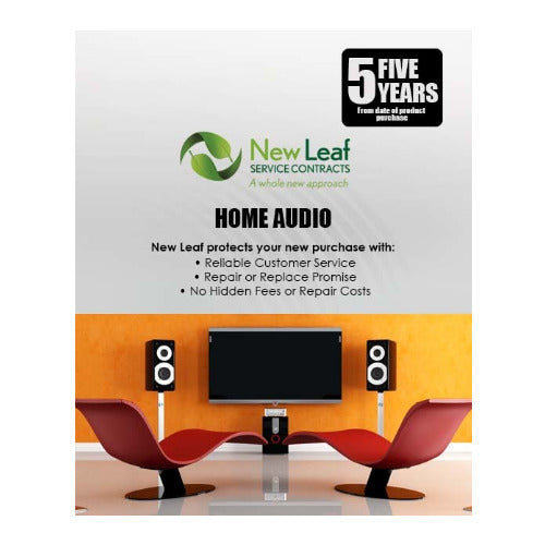 New Leaf 5-Year Audio Equipment Service Plan for Products Retailing Under $5000