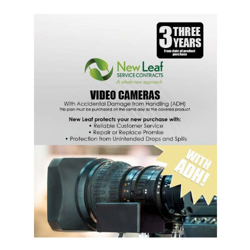 New Leaf 3-Year Video Cameras Service Plan with ADH for Products Retailing Under $1000