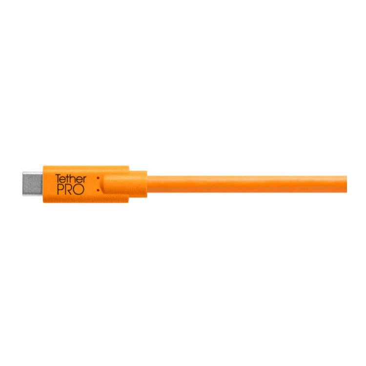 Tether Tools TetherPro USB-C to 3.0 Micro-B Right Angle Cable (High-Visibility Orange)