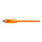 Tether Tools TetherPro USB-C to 3.0 Micro-B Right Angle Cable (High-Visibility Orange)